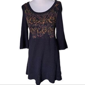 FREE PEOPLE women’s navy sweater dress or tunic sz M